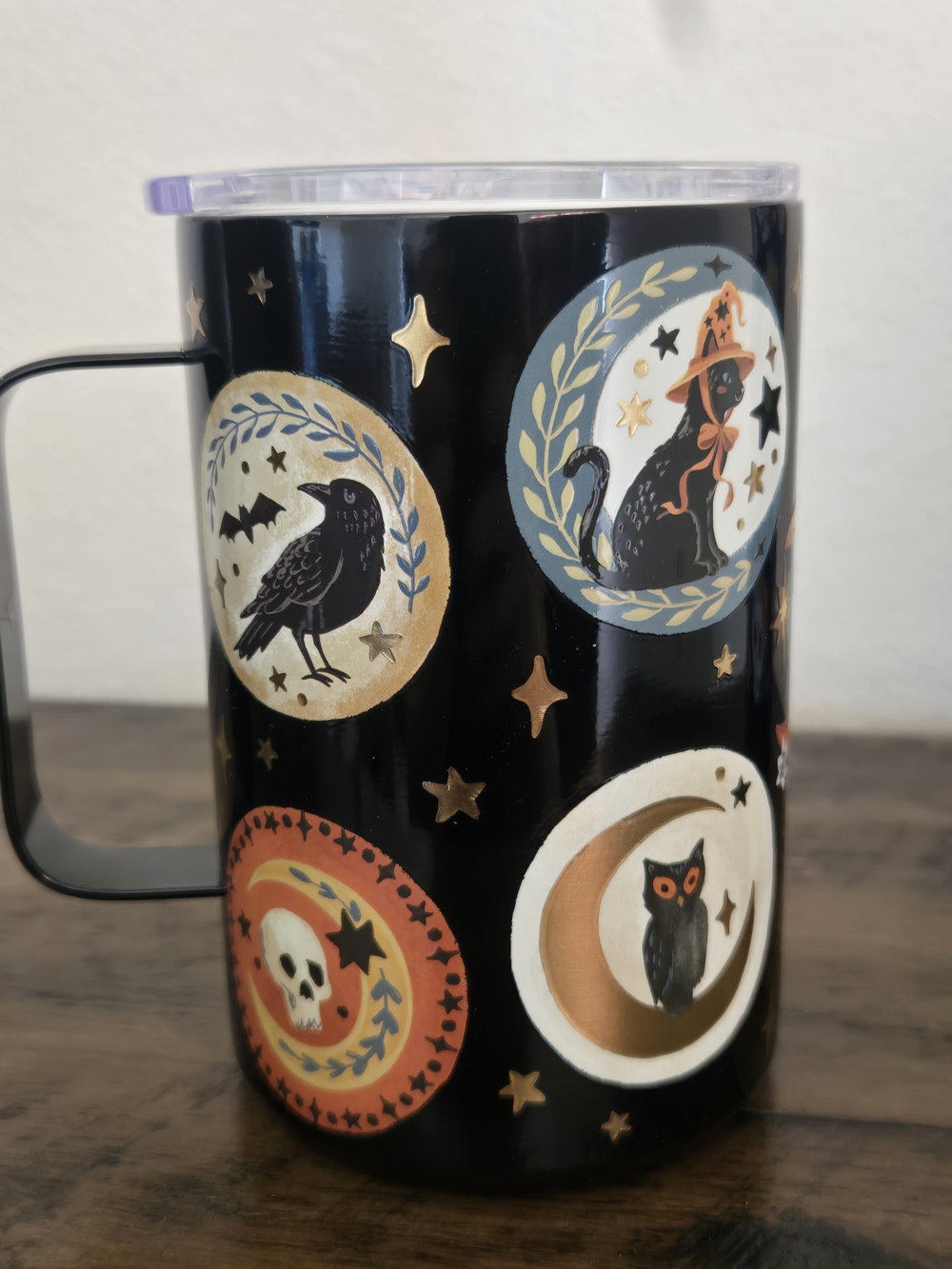 Clementine Paper Halloween Cat Tumbler